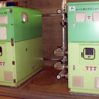 設置したヒートポンプ