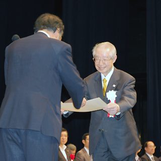 本社社長賞の月光園の表彰