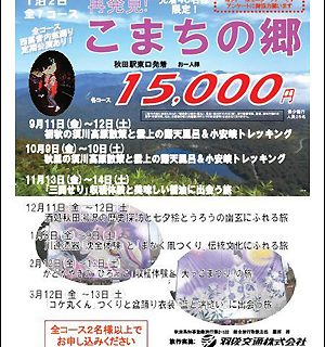 モニターツアーの参加募集チラシ