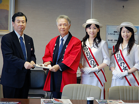 姫路市 市長トップに観光pr 姫路市 市長トップに観光pr