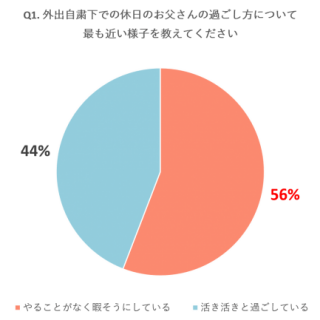 データ 新型コロナウィルスによる外出自粛下でのお父さんの休日の過ごし方と趣味の実態 アンケート調査 アソビュー調べ