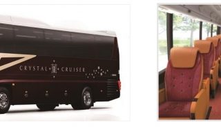 阪急交通社 新型車両の豪華バス クリスタルクルーザー 菫 すみれ を2台導入